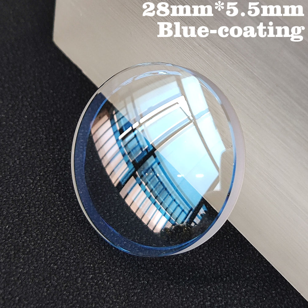 28 มม.* 5.5 มม.* 3.3 มม.สีฟ้า/ - Sapphire Watch Crystal Double Domed บทวิจารณ์และราคา