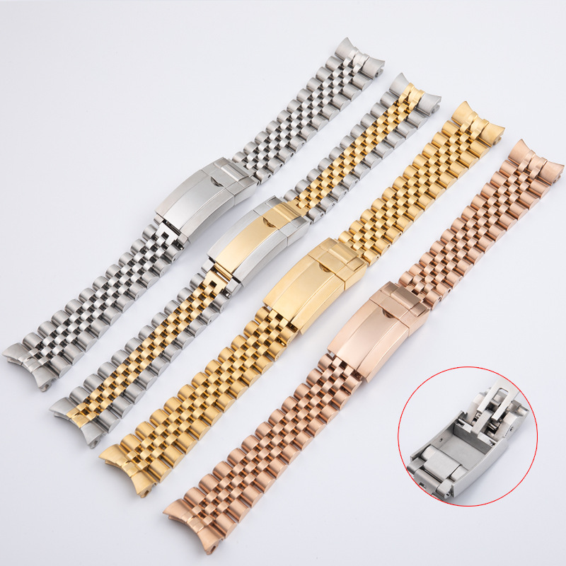 สายนาฬิกา Jubilee ทำจากเหล็กกล - Solid Stainless Steel Watch Bracelet Jubilee บทวิจารณ์และราคา