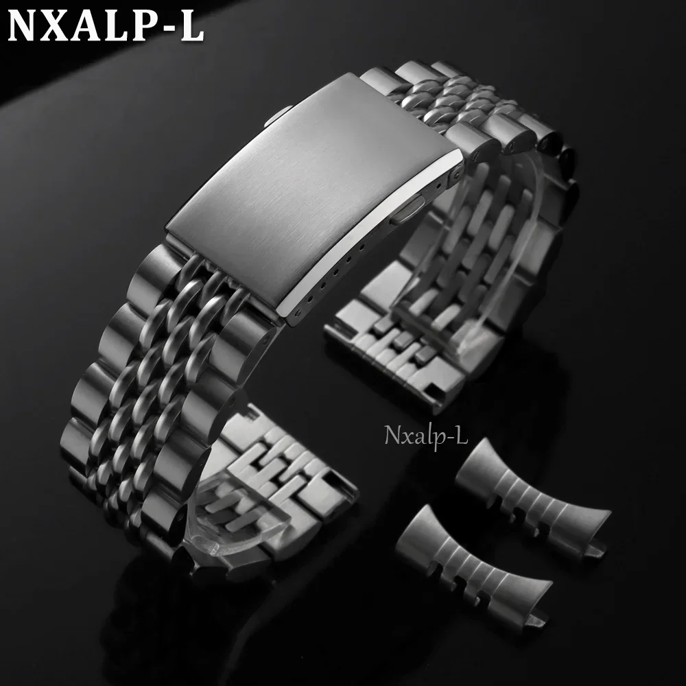 สายนาฬิกาสแตนเลสสตีล 316L ขนาด - Solid Stainless Steel Watch Bracelet Jubilee บทวิจารณ์และราคา