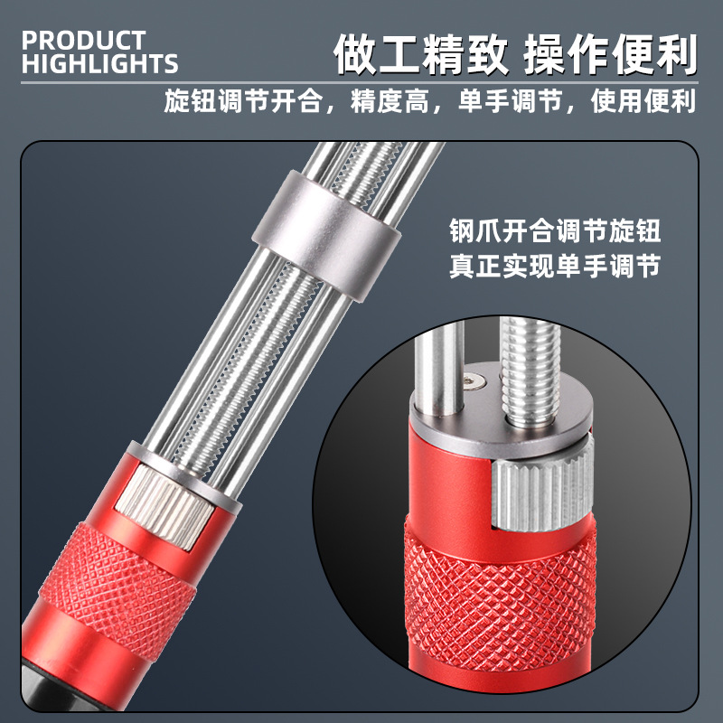 ใหม่นาฬิกากลับกรณีเปิดที่ถอดออ - Watchmaker Repair Tool Kit Case Opener บทวิจารณ์และราคา