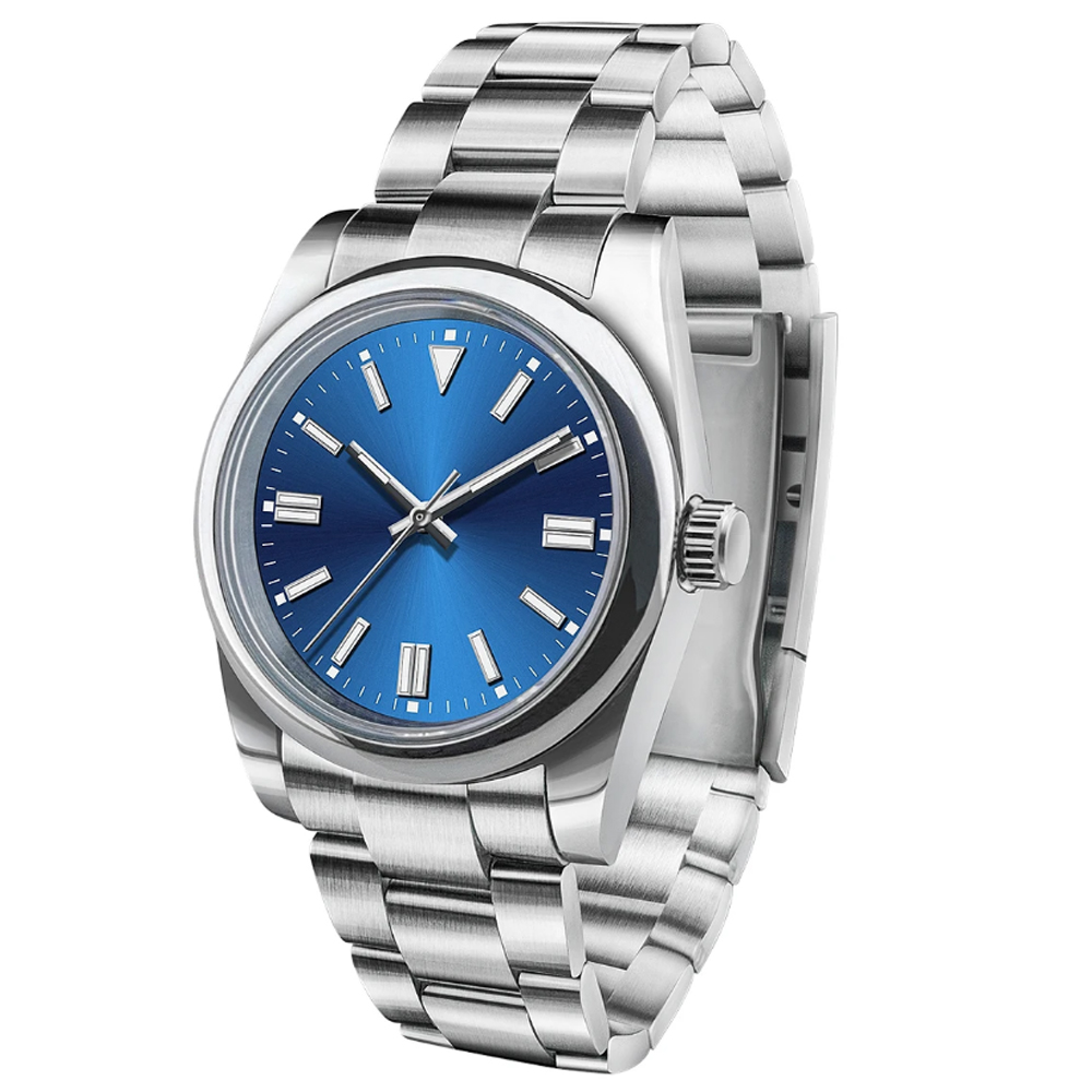 นาฬิกาข้อมือผู้ชายโลโก้สั่งทำพ - Men Mechanical Watch Sapphire Crystal บทวิจารณ์และราคา