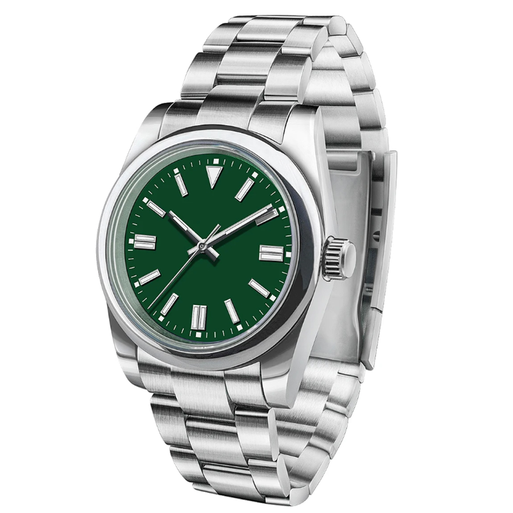 นาฬิกาข้อมือผู้ชายโลโก้สั่งทำพ - Men Mechanical Watch Sapphire Crystal บทวิจารณ์และราคา