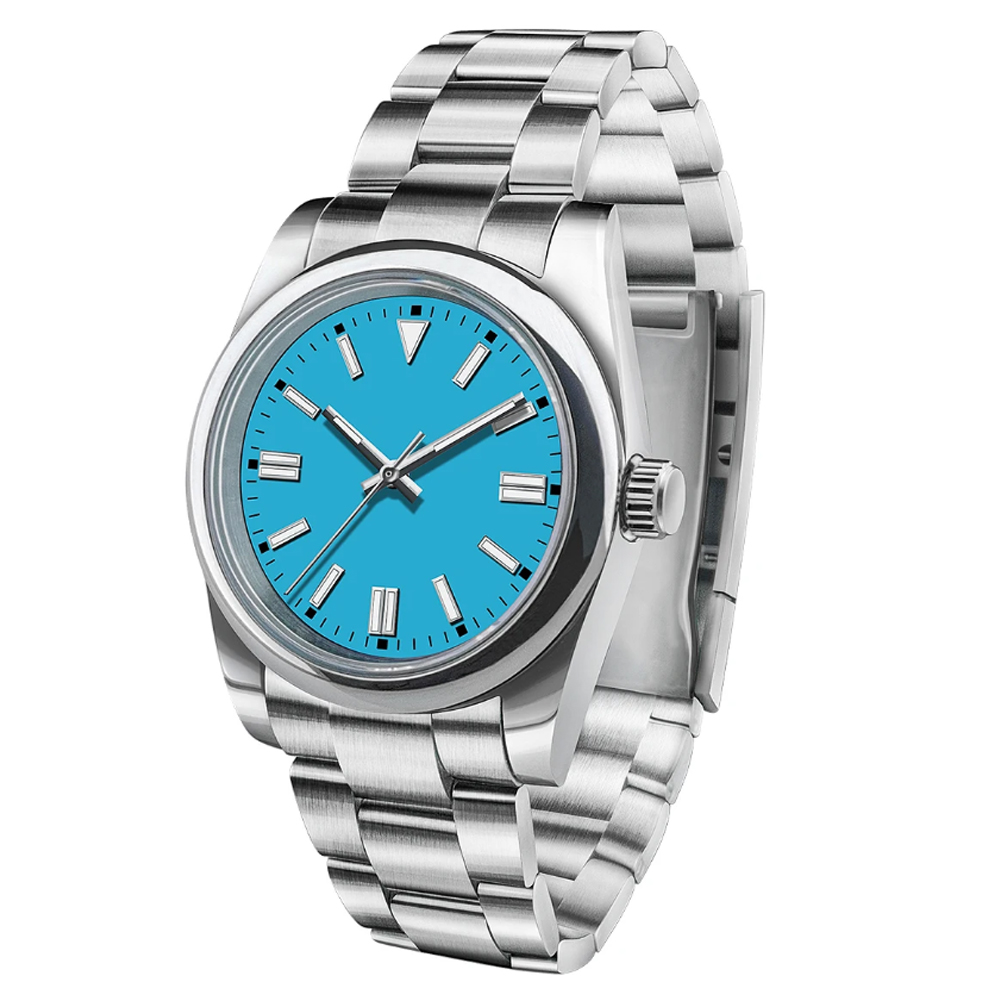 นาฬิกาข้อมือผู้ชายโลโก้สั่งทำพ - Men Mechanical Watch Sapphire Crystal บทวิจารณ์และราคา