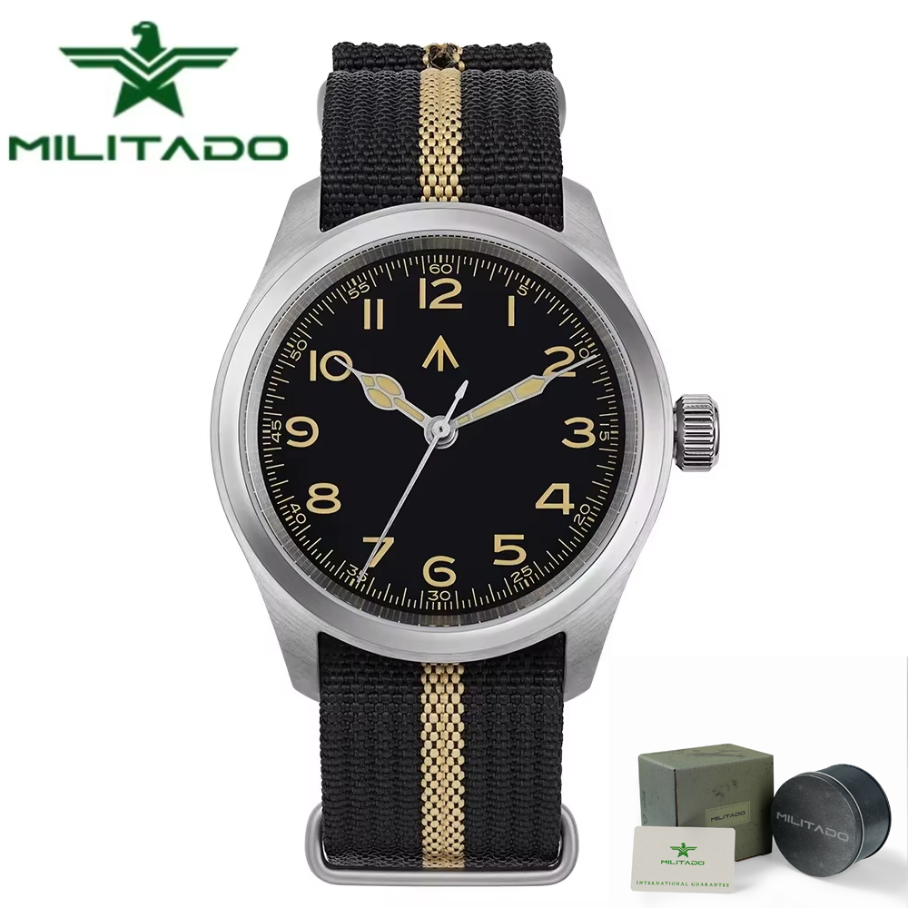 Militado ML08 นาฬิกา 38 มม.ผู้ - Sapphire Watch Crystal Double Domed บทวิจารณ์และราคา