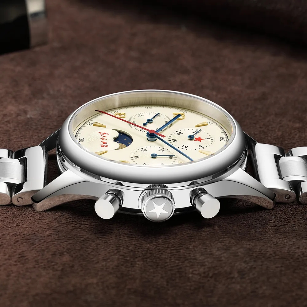 SEAKOSS 1963 Chronograph Sapph - Chronograph Mechanical Watch Seagull 1963 บทวิจารณ์และราคา
