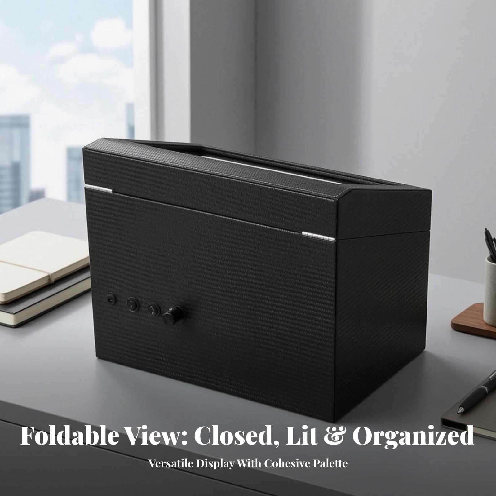 กล่องเก็บนาฬิกาและเครื่องประดั - Watch Winder Automatic Dual Watch Box บทวิจารณ์และราคา