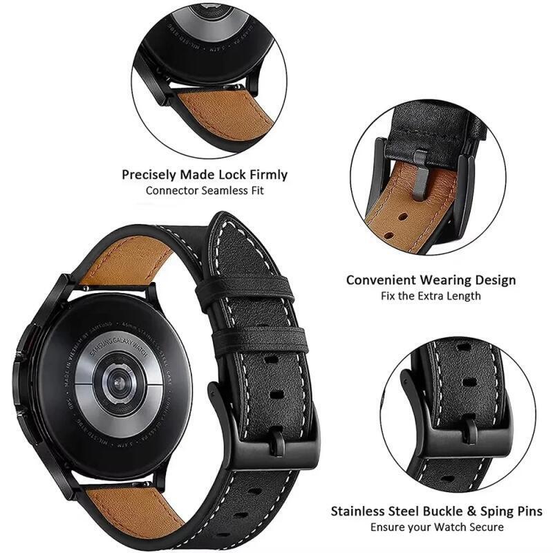สำหรับนาฬิกาหัวเว่ย 5 4 3 โปรส - Leather Watch Strap Quick Release 20Mm 22Mm บทวิจารณ์และราคา