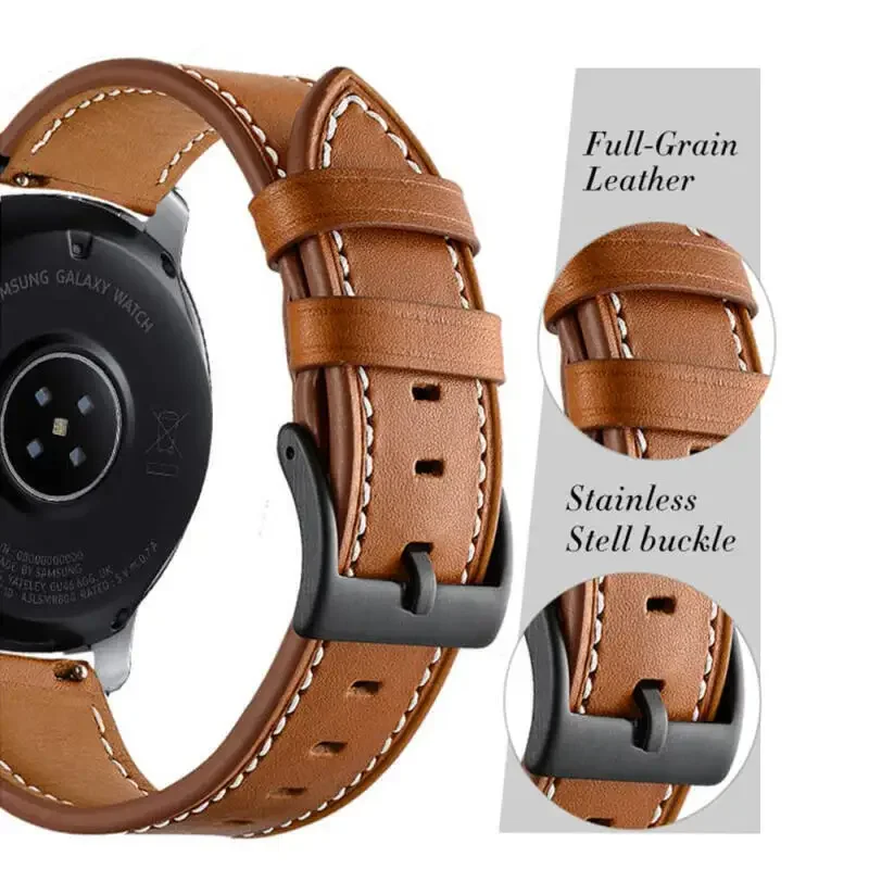 สำหรับนาฬิกาหัวเว่ย 5 4 3 โปรส - Leather Watch Strap Quick Release 20Mm 22Mm บทวิจารณ์และราคา