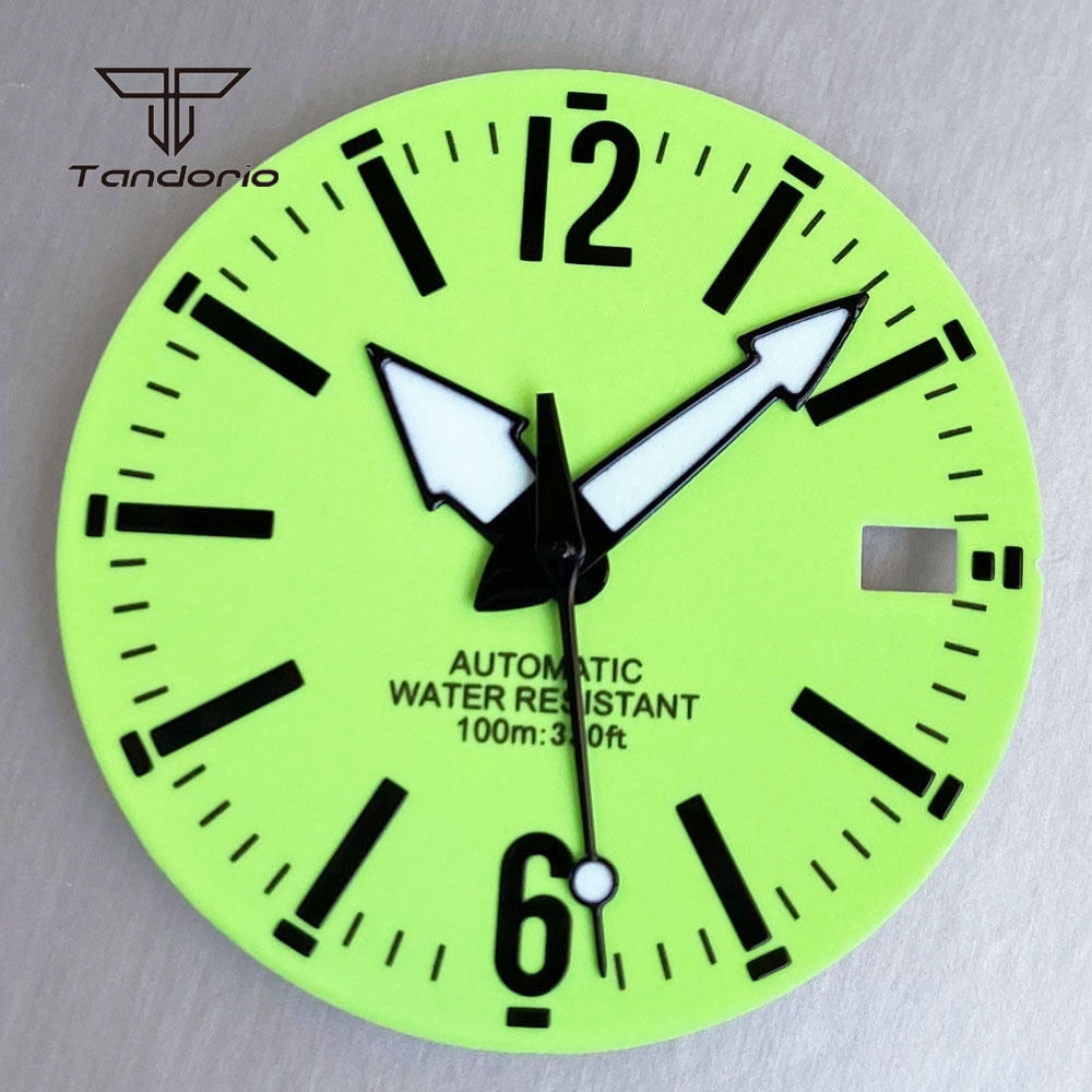 หน้าปัดนาฬิกาสีเขียวขนาด 29 มม - Watch Hands Set Luminous Replacement Nh35 บทวิจารณ์และราคา