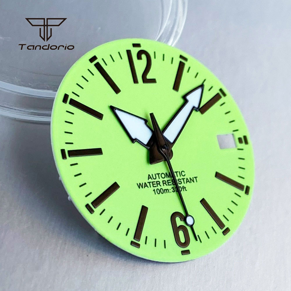หน้าปัดนาฬิกาสีเขียวขนาด 29 มม - Watch Hands Set Luminous Replacement Nh35 บทวิจารณ์และราคา
