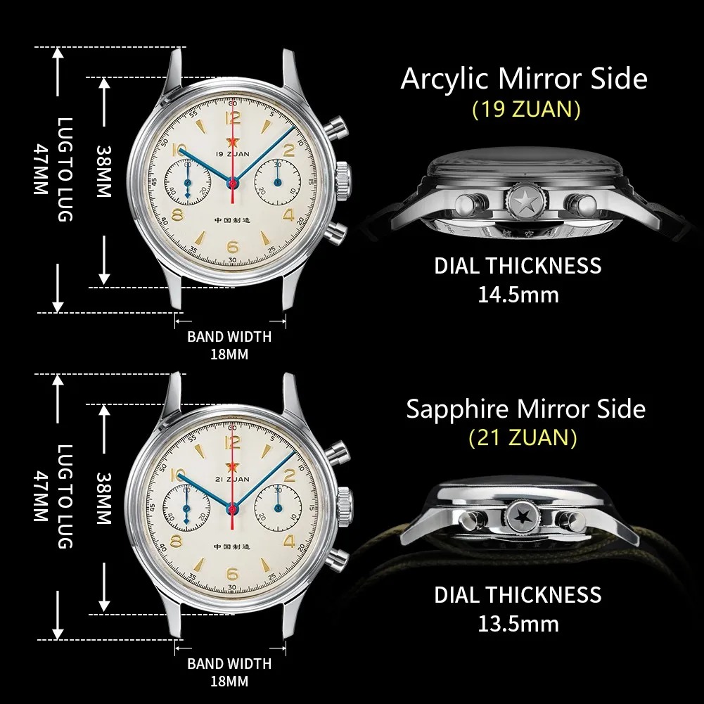 นาฬิกาข้อมือผู้ชาย SEAKOSS 196 - Chronograph Mechanical Watch Seagull 1963 บทวิจารณ์และราคา
