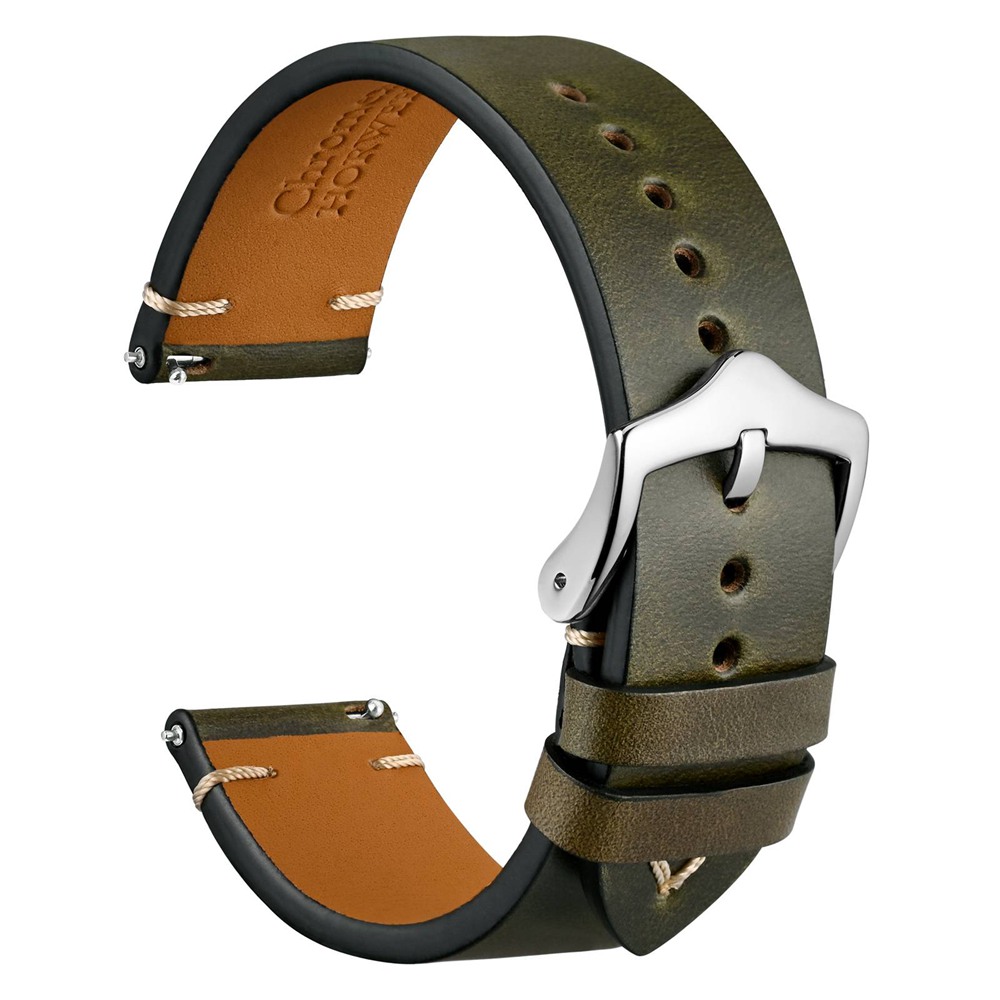 Wocci สายนาฬิกาหนังเคลือบแว็กซ - Leather Watch Strap Quick Release 20Mm 22Mm บทวิจารณ์และราคา