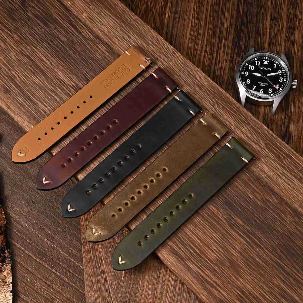 Wocci สายนาฬิกาหนังเคลือบแว็กซ - Leather Watch Strap Quick Release 20Mm 22Mm บทวิจารณ์และราคา