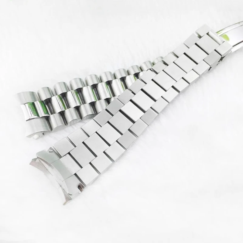 สายนาฬิกา20มม. 316L ปลายโค้งแท - Solid Stainless Steel Watch Bracelet Jubilee บทวิจารณ์และราคา