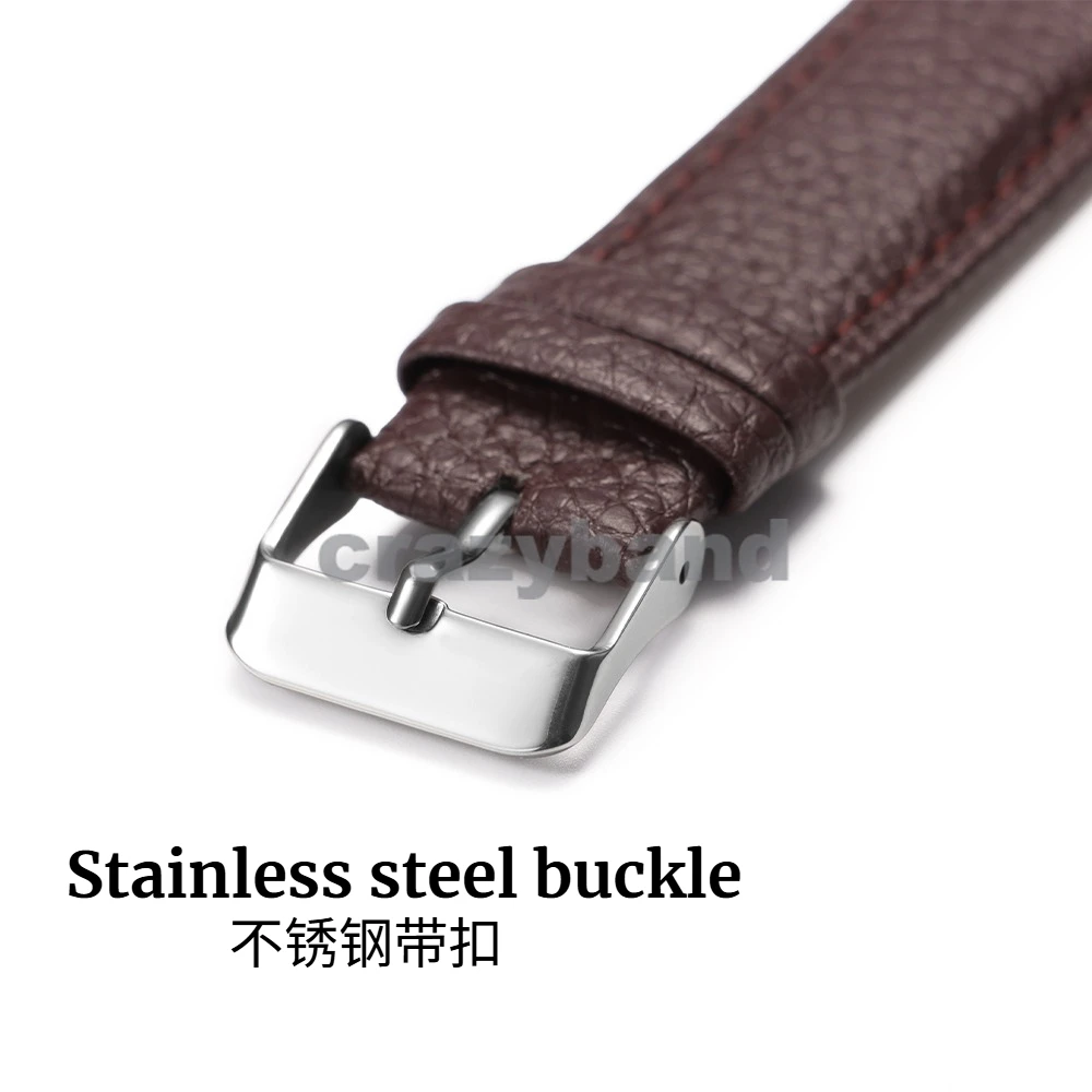 สายนาฬิกาหนังสำหรับนาฬิกา Seik - Leather Watch Strap Quick Release 20Mm 22Mm บทวิจารณ์และราคา